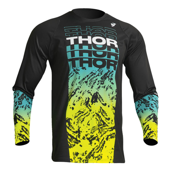 Maillot VTT Thor Assist React SS – Manches Courtes, Enduro Downhill, Neuf