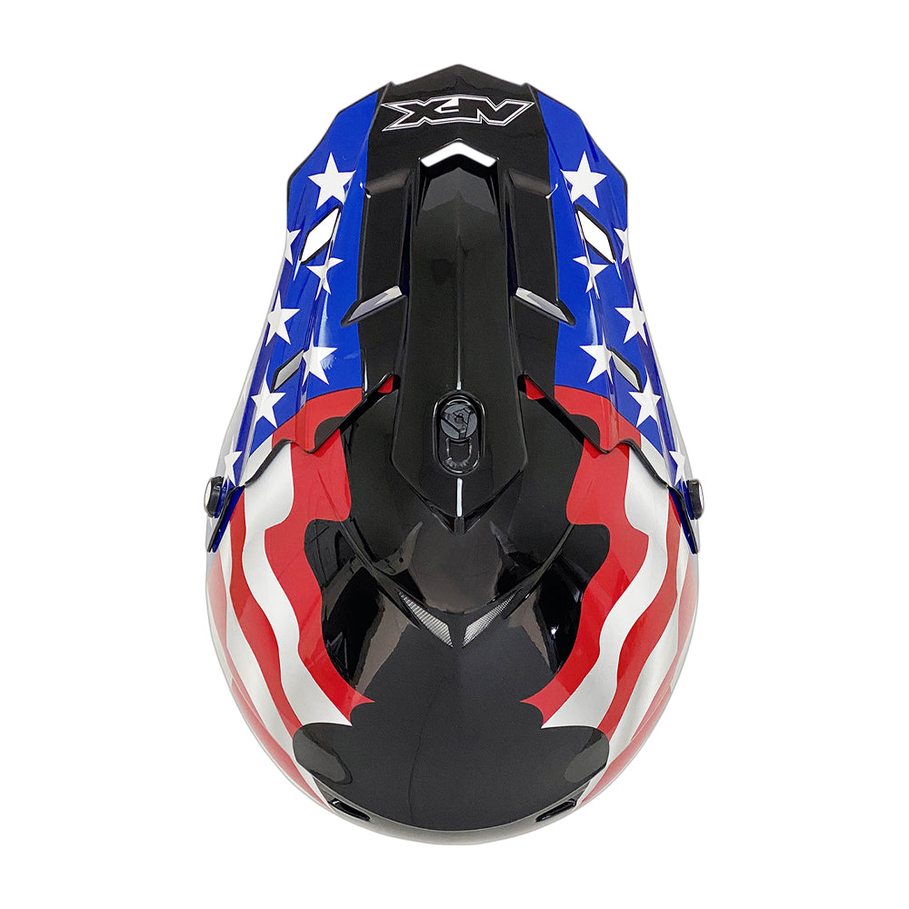 afx fx-76 flag stealth open face motorcycle helmet AFX FX-17 Flag Helmet