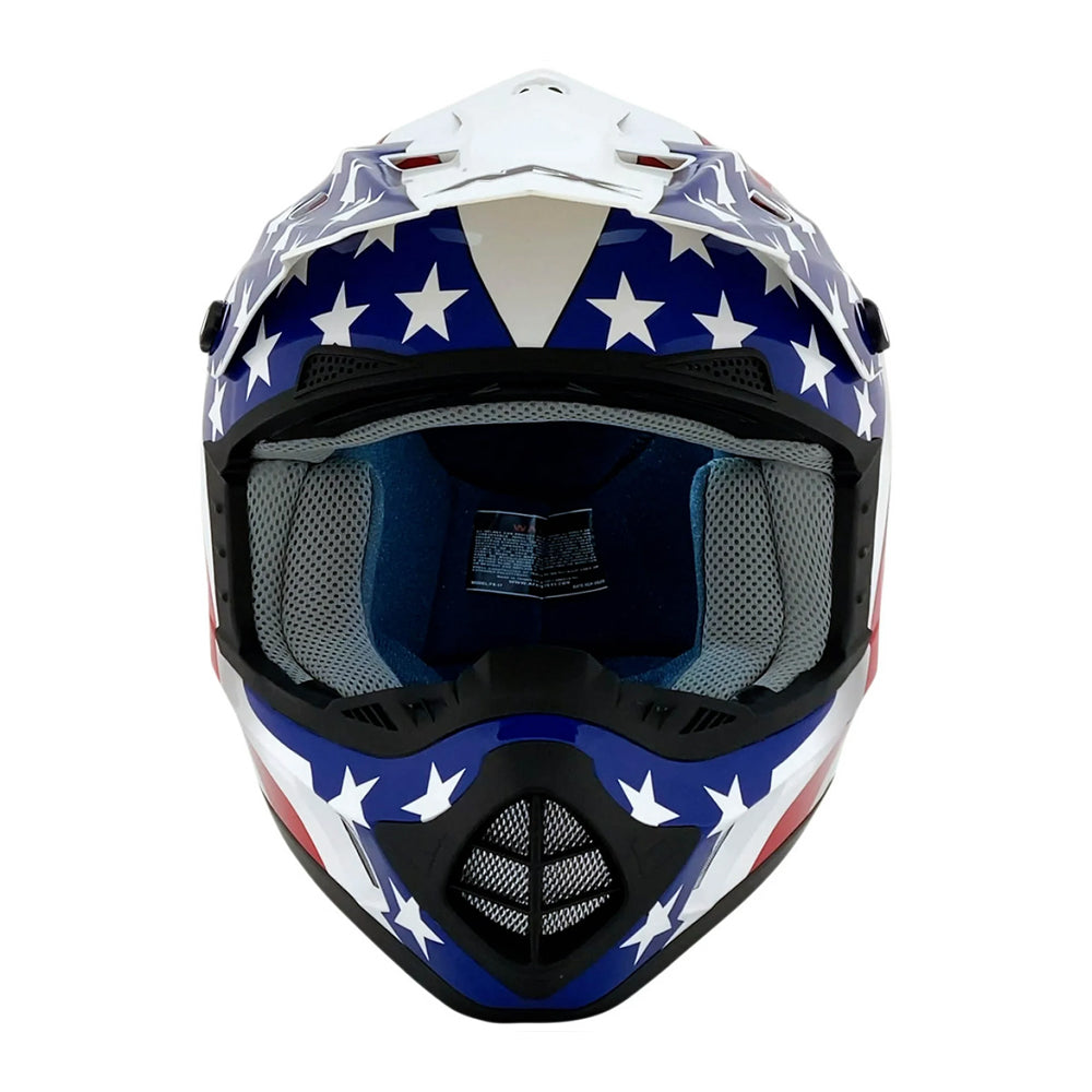 american flag helmet motorcycle Harley Full face Shoei Brock Black Customs The Hot Leathers T68 American Flag Advanced DOT Black Glossy Motorcycle Skull Cap Half Helmet is made of a Thermo Castle X 951 Gunner Helmet