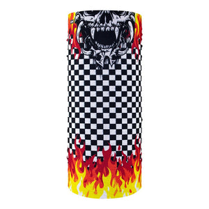 Checkered Flame Motley Tube