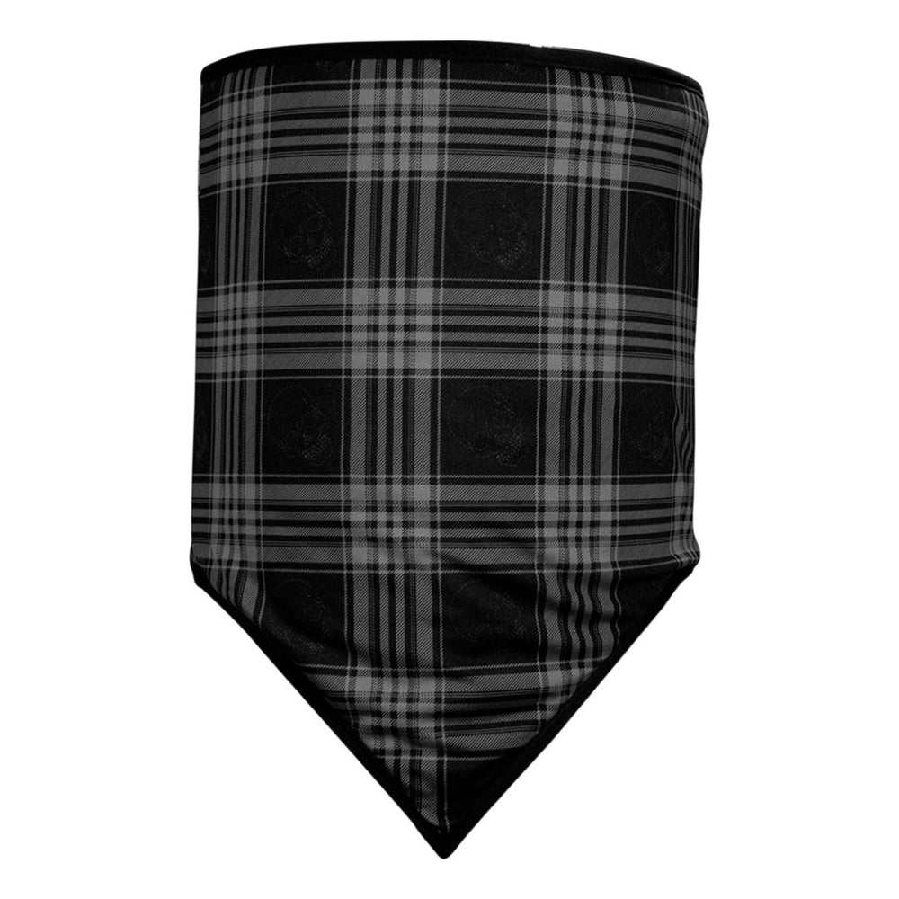 Skull Plaid Fleece Combo Neck Gaiter