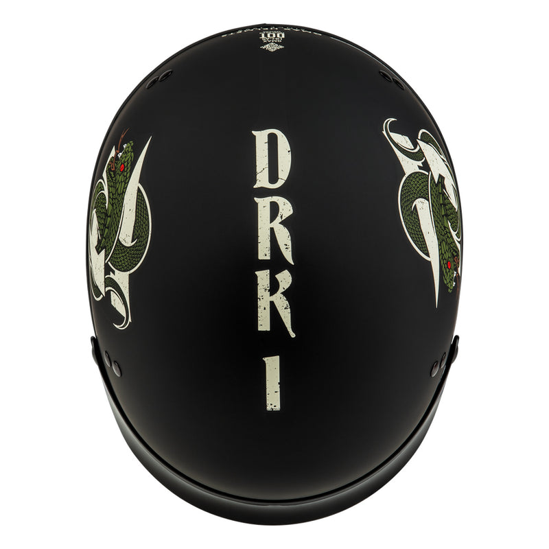 HH-65 DRK1 Half Helmet with Peak Visor