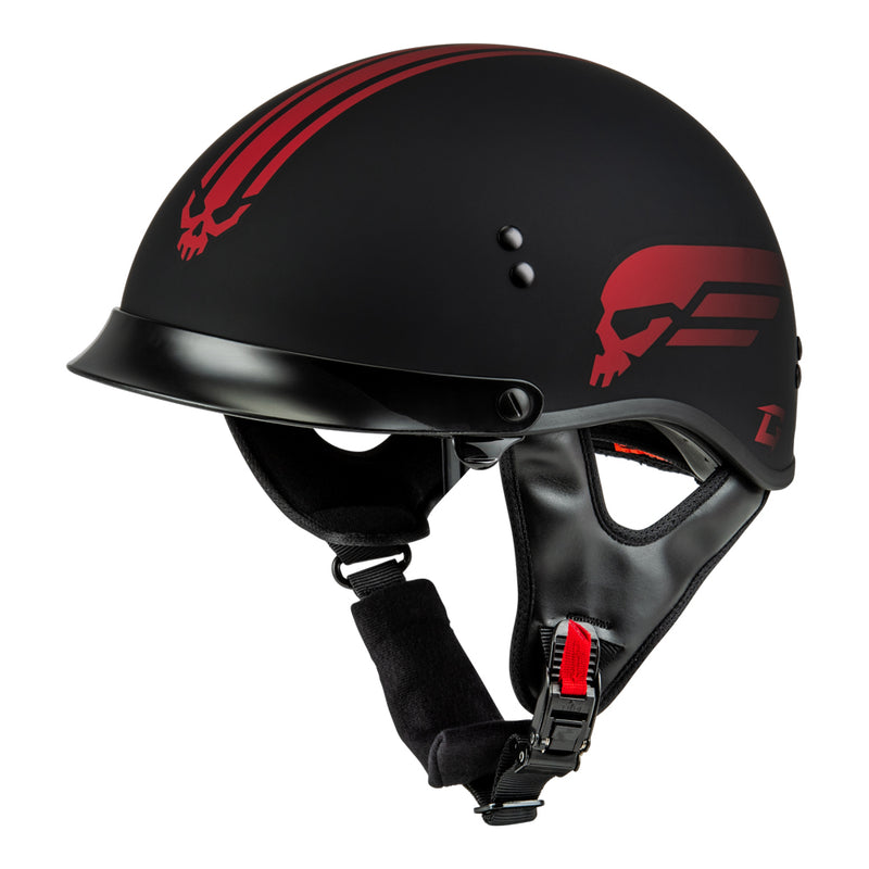 HH-65 Retribution Half Helmet with Peak Visor