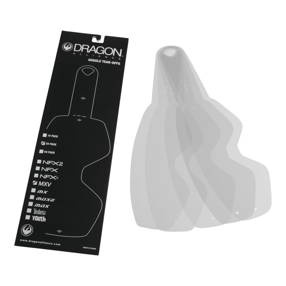 MXV Goggle Tear Offs Pack of 20