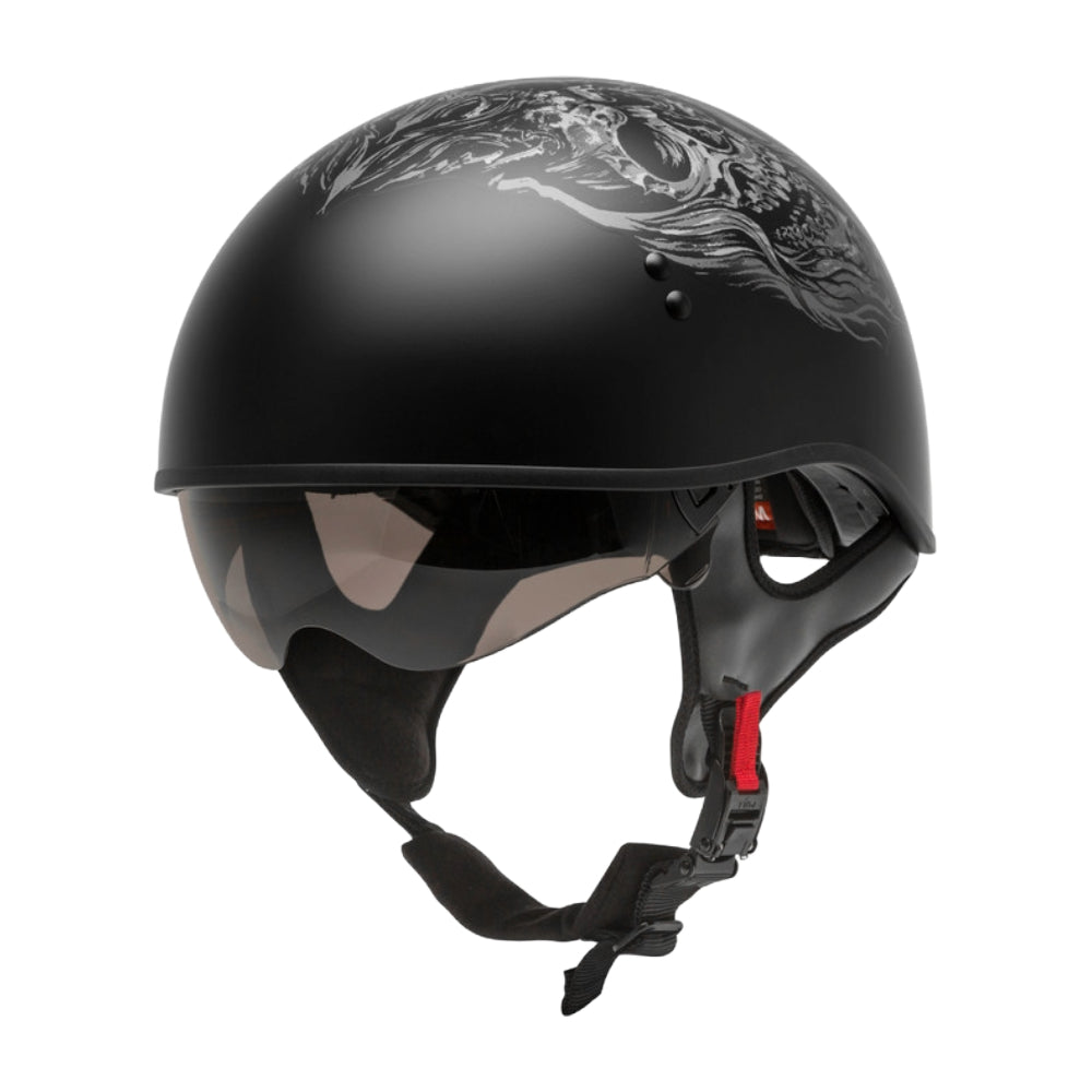 gm65 motorcycle helmet HH-65 Ghost/Rip Naked Half Helmet