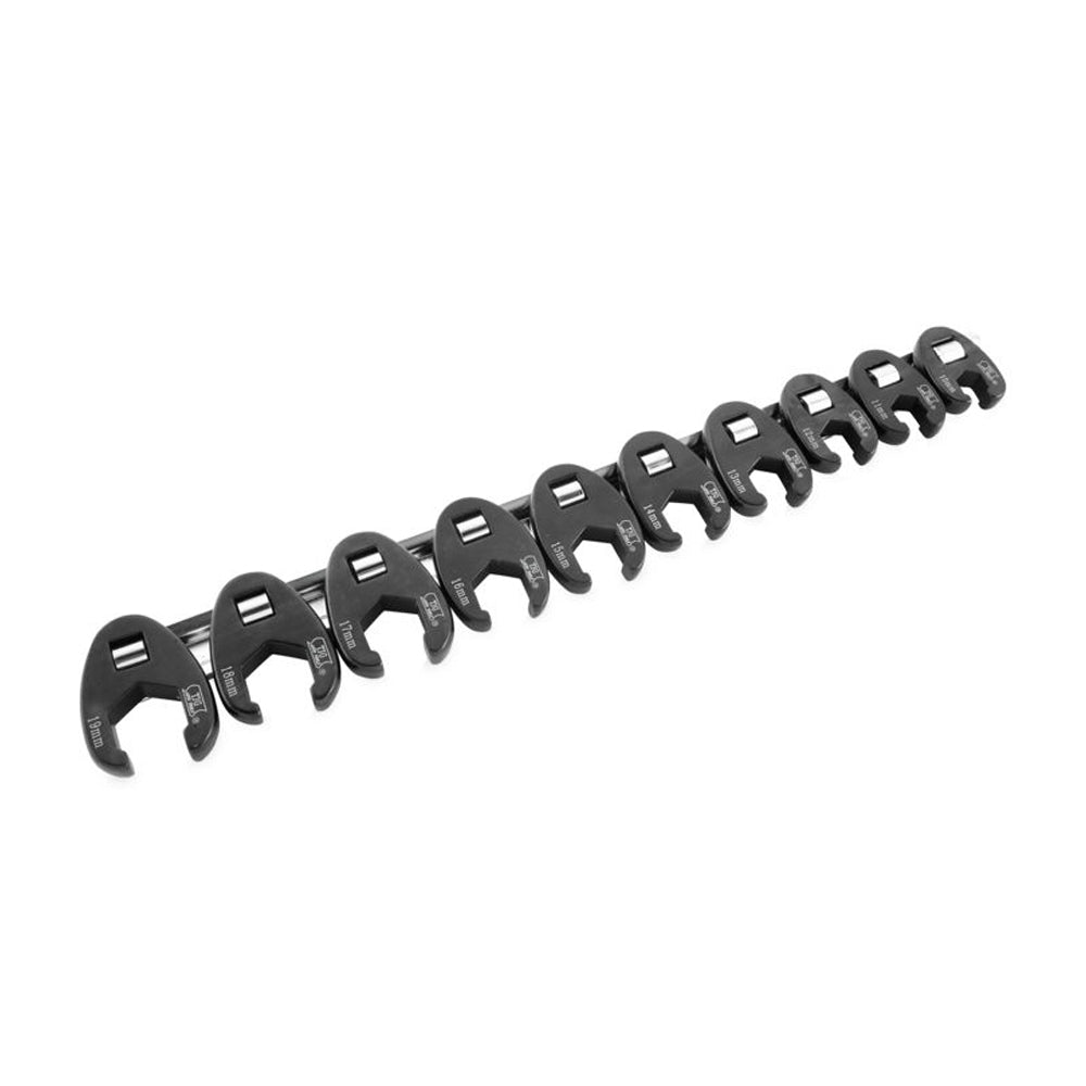 10-Piece 3/8" Drive Metric Flare Crow Foot Wrench Set