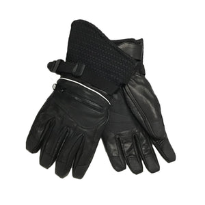 Deluxe Gauntlet Leather/Textile Gloves