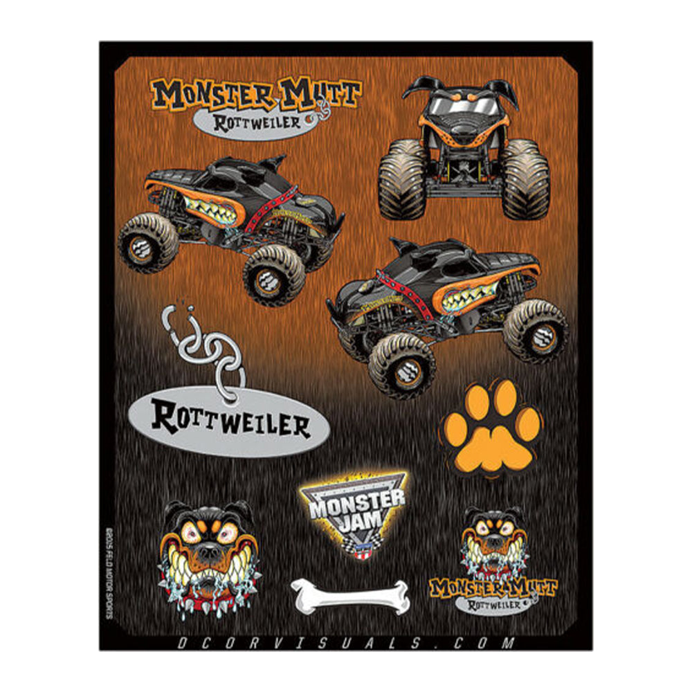 Monster Mutt Rottweiler Decal Sheet