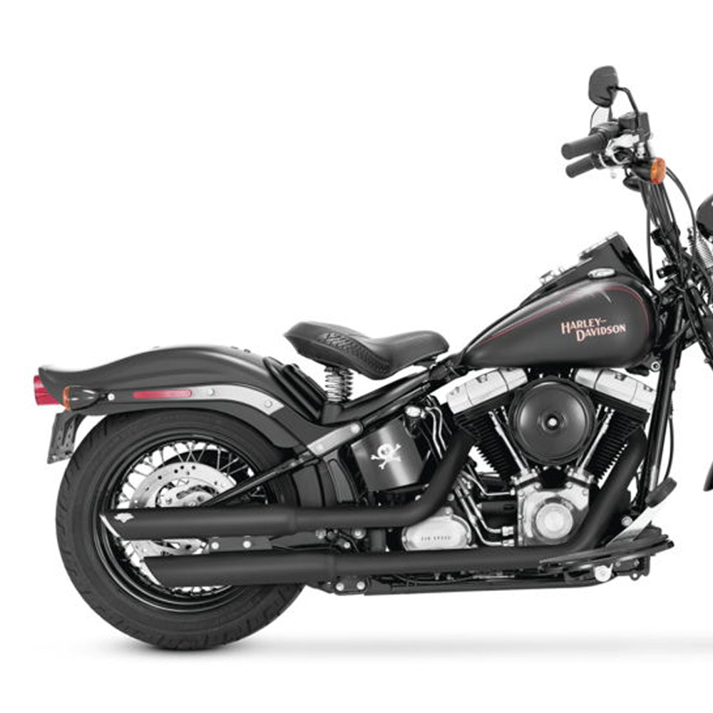 Twin Slash 3" Slip-Ons for Harley Davdison Softail