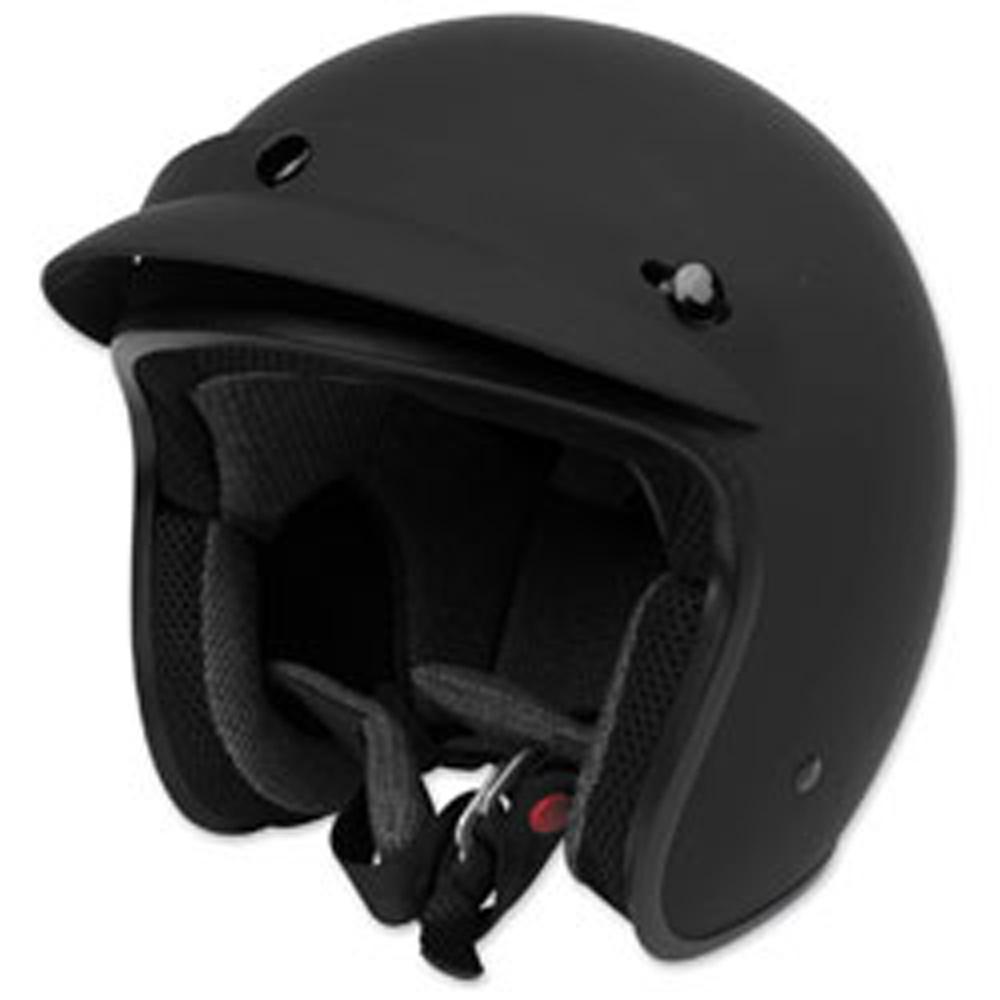 Cheater .75 Helmet Street Helmet Black Brand MD FLAT BLACK 