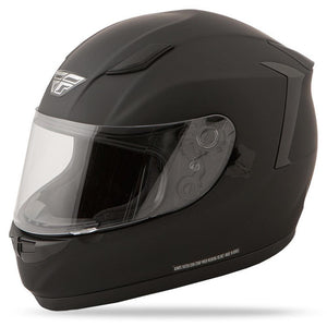 Conquest Helmet DOT & ECE Street Helmet Fly Racing XS FLAT BLACK Full Face