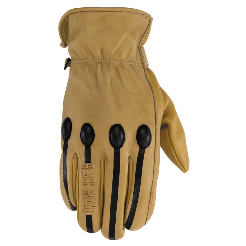 Retro Leather Glove Street Glove Black Brand SM TAN 