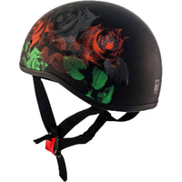 Retro Old School Muerte Helmet Street Helmet Zox 2XS RED 