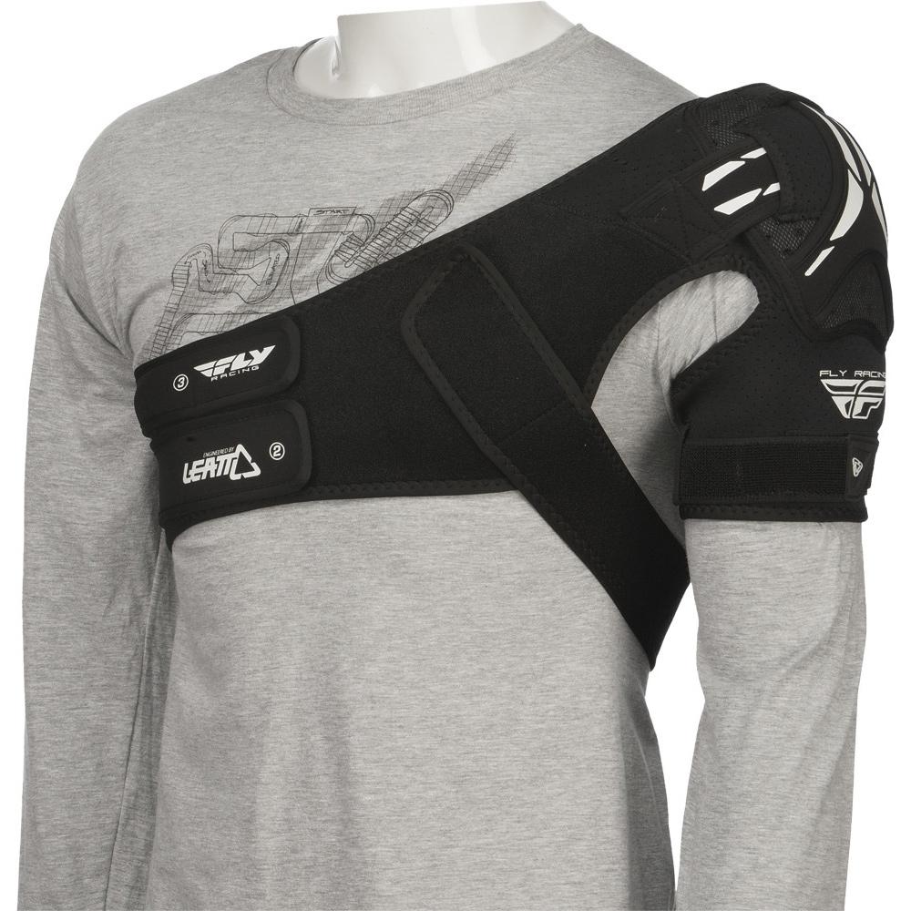 Shoulder Brace Protective Gear Fly Racing S/M WHITE LEFT