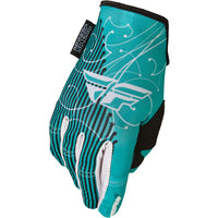 Womens Kinetic Glove Offroad Glove Fly Racing XS TEAL WOMENS